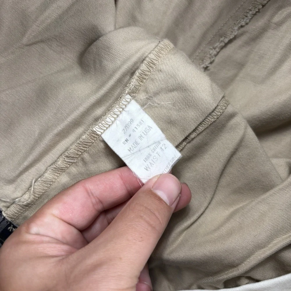 Polo Ralph Lauren Mens 40 Khaki Pleated Classic Golf Shorts Made in USA 90s